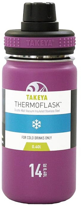 Takeya Flask 타케야플라스크 보냉 직음용 스테인리스 보틀 400ml 퍼플 TFK14PU