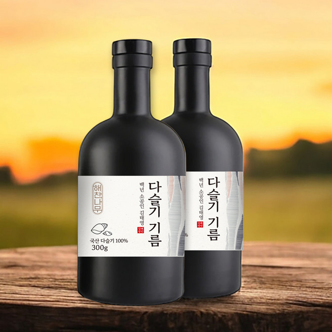 영월 동강 다슬기기름 300ml * 2병 (다슬기 진액 기름 엑기스), 2개