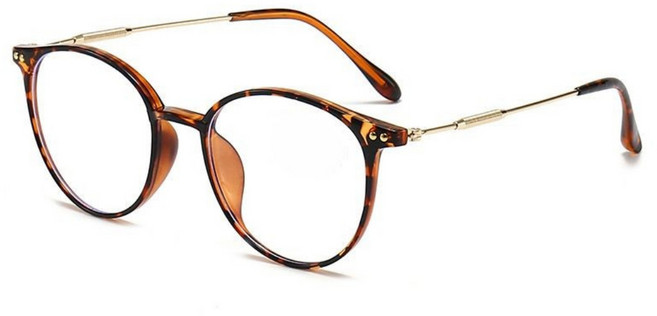 초경량 고화질 블루라이트차단 뿔테 패션 안경, 1개, 8531-Leopard