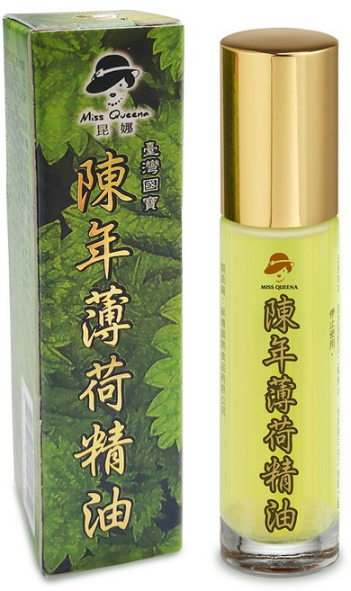 Miss Queena 陳年薄荷精油 精神一振 滾珠瓶, 1個, 8ml