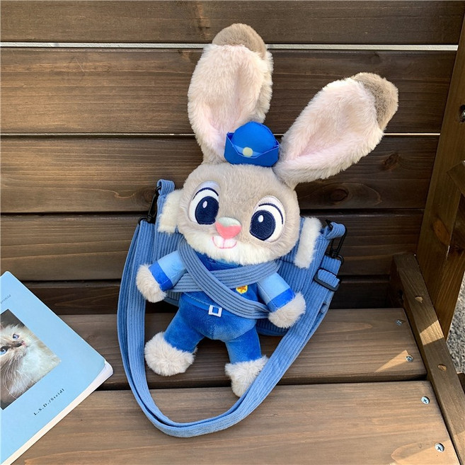 디즈니 주토피아 주디 닉 토끼 여우 인형 가방 크로스백 굿즈