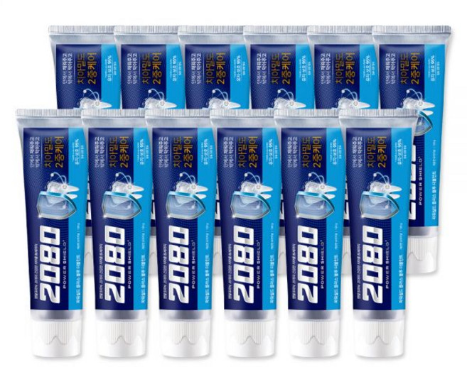 2080 파워쉴드치약 블루더블민트 120g 12개