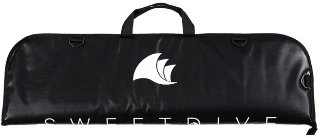 스윗스윔 프리다이빙 타포린 하드폼 롱핀가방, 블랙