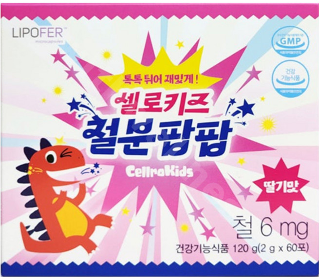 셀로키즈 철분팝팝 2gX60포, 120g