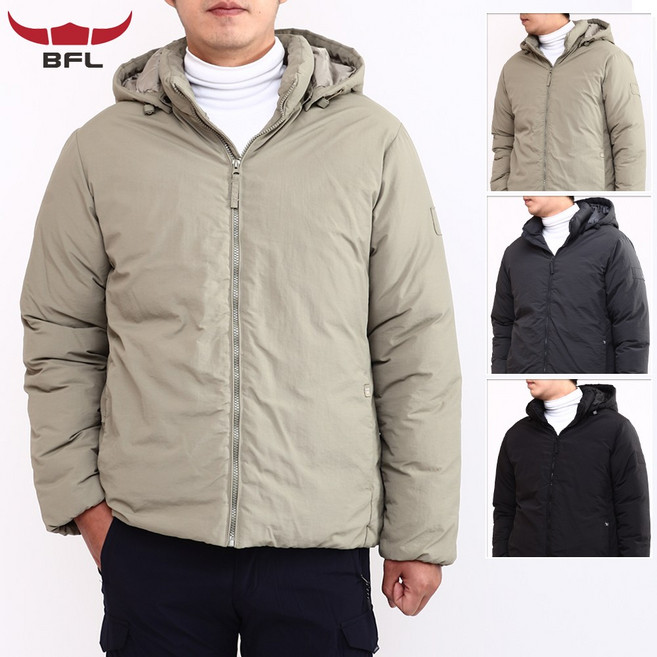 샤인힐즈 겨울 버팔로 BFL 후드탈부착 심플 웰론 경량 패딩점퍼 BFD7580