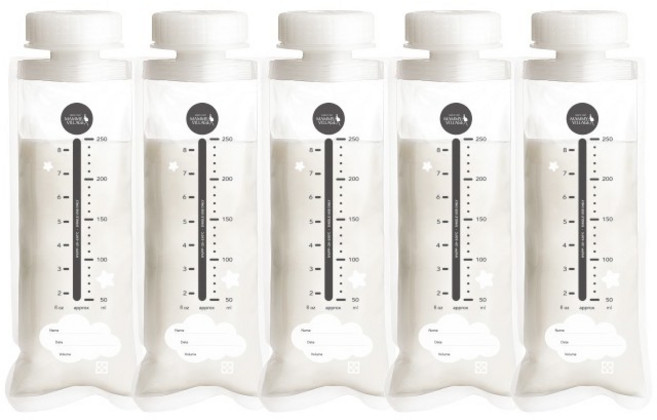 六甲村mammy village 寬口徑拋棄式奶瓶, 1個, 補充包