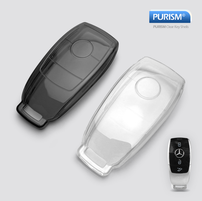 카슬라 퓨어리즘 투명 스마트키 키케이스 키홀더 [벤츠 호환], BZ_02, 클리어 블랙