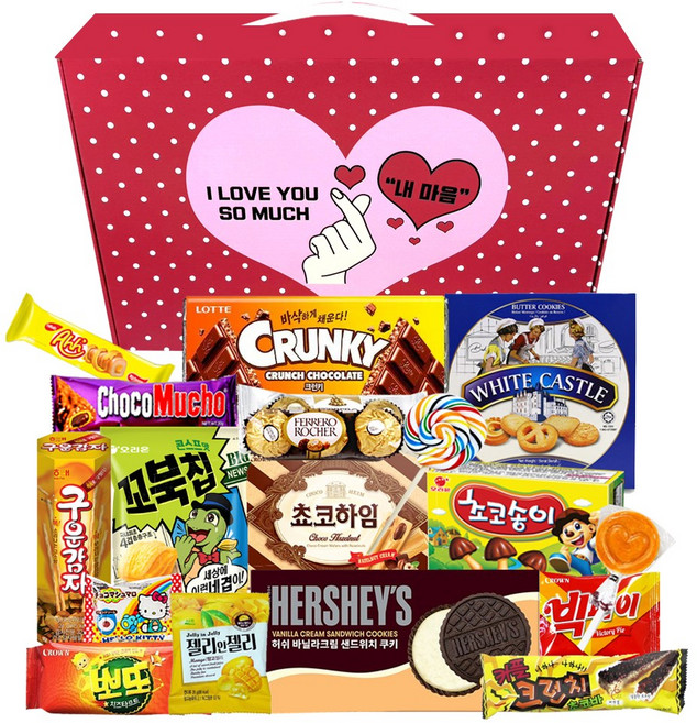 화이트데이 선물 사탕 초콜릿 과자세트 BIG, 1세트, 500g