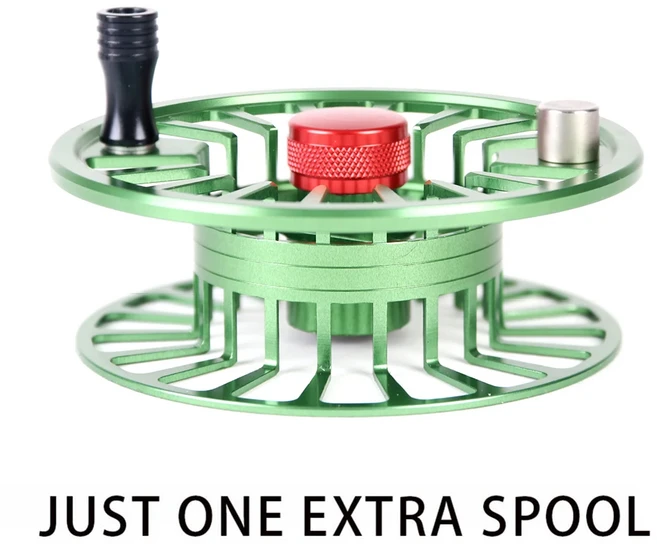 Maximumcatch 2/3/4WT 클리커 폴 드래그 알루미늄 플라이 릴 - 낚시용 클래식 실버 트라우트, 03 3000의 시리즈, 02 GREEN SPOOL