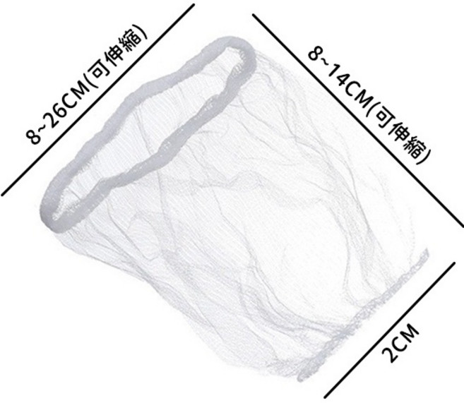 ALL PLUS 排水孔網袋 廚房過濾網 防阻塞 彈性開口, 1個, 水槽過濾網 100 個 / 袋, 100