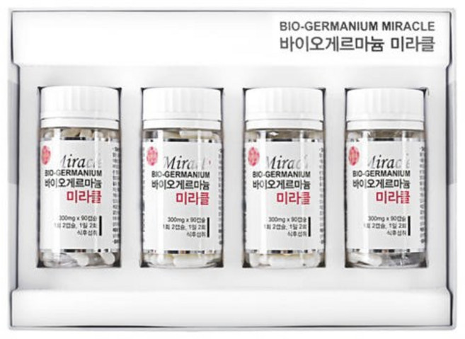 바이오게르마늄 미라클 3개월분 먹는게르마늄, 4개, 90정