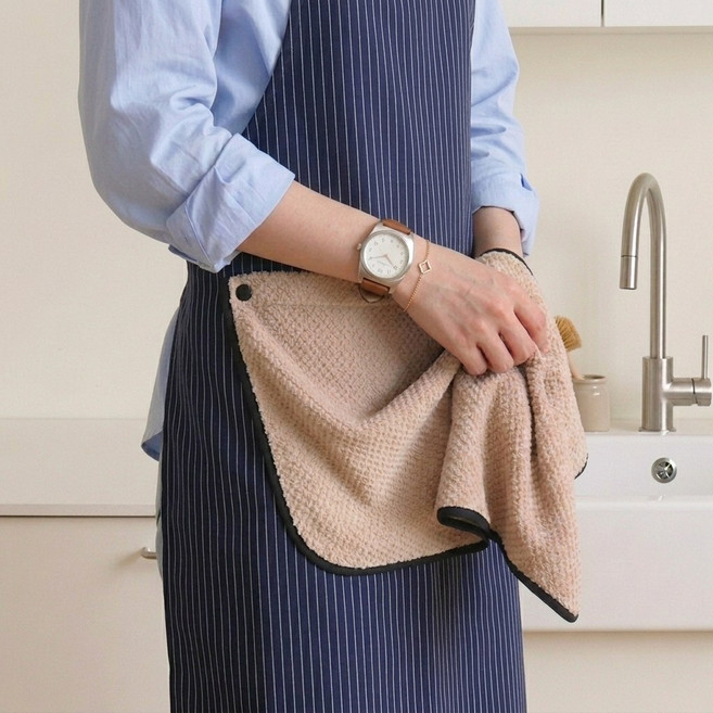 세일론 탈부착이 가능한 행주 방수 앞치마, 1개, 네이비