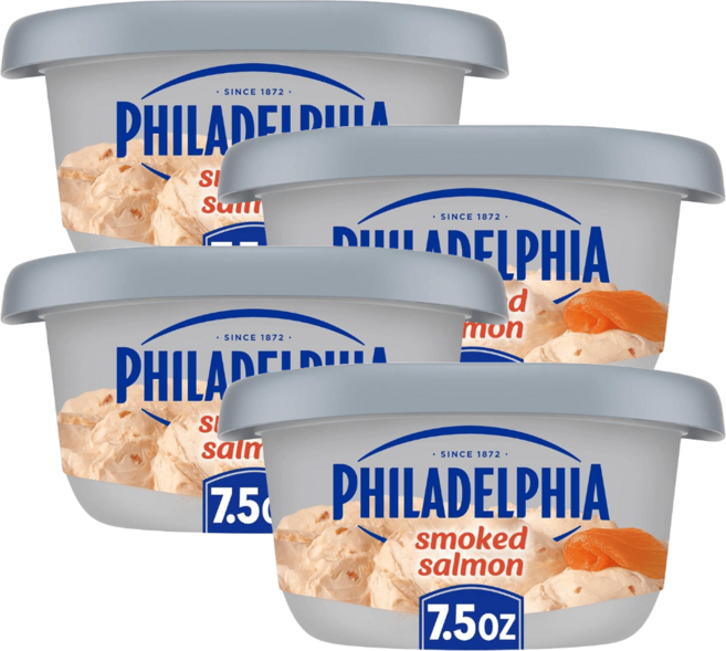 필라델피아 훈제연어 크림치즈 스프레드 212g X 4개, 1세트