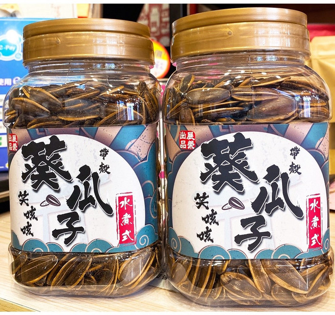 展榮商號 水煮葵瓜子, 1個, 焦糖葵瓜子(罐裝)