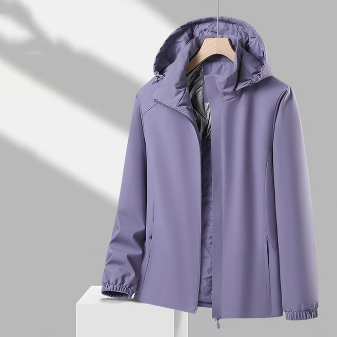 FANSYLI 남녀공용 아웃도어 후드 패딩 점퍼 가을 겨울 커플 바람막이 등산 점퍼 루즈핏 캐주얼 트레이닝 점퍼 카고 점퍼 간절기 방한복 W2512D12