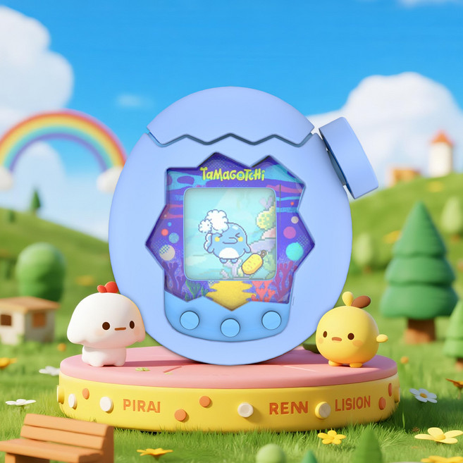 다마고치 파라다이스 케이스 실리콘 타입 에그 풀커버, 파라다이스_에그_퍼플, 1개