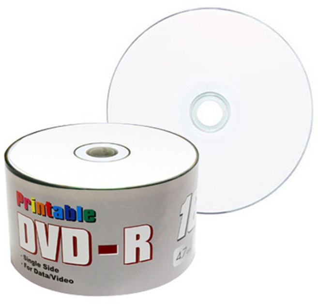 멜로디 DVD-R 16X 프린터블 공디스크 벌크 4.7GB 50p