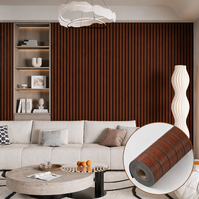 레디보드 인테리어 템바보드 시트지 60cm x 3m, 원목