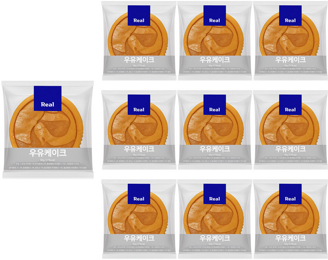 밀크 우유케이크 개별포장 카스테라, 1개, 900g