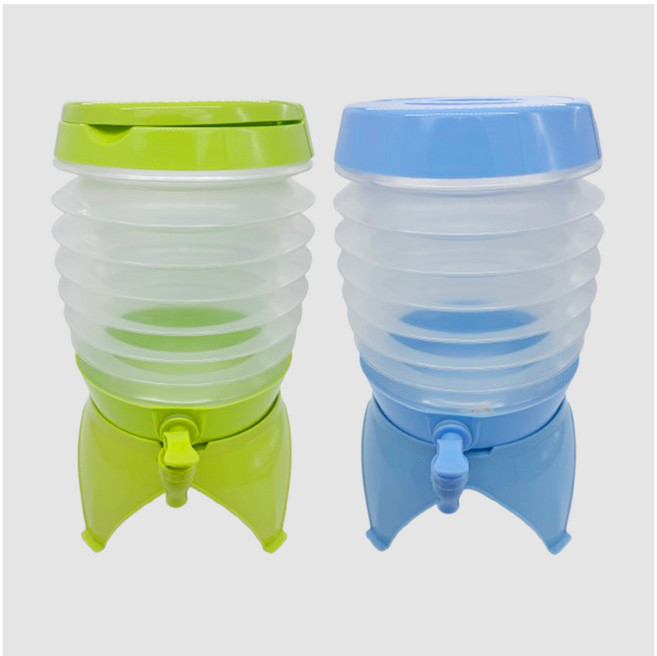 손할매 자바라 저그 캠핑물통 5L, 1개, 블루