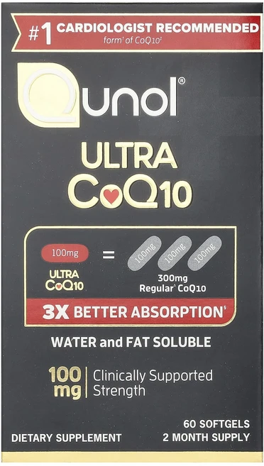 Qunol 울트라 CoQ10 100mg 60 소프트젤, 60정 - 쿠팡
