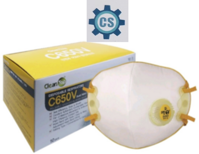 크린탑 1급 방진마스크 C650V, 20개, 혼합컬러