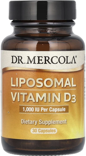 Dr. Mercola 리포소말 비타민D3 25mcg(1000IU) 캡슐 30정, 1개 - 쿠팡