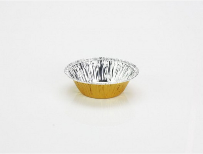 嚴選SHOP 30入40cc金色圓鋁小碟子 醬料碟 蛋塔模 鋁箔容器 烘烤盒 錫箔盒 氣炸鍋配件【H40G】, 1個