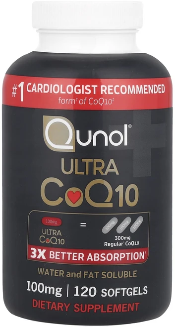 Qunol 울트라 CoQ10 100 mg 120 소프트젤, 120정, 1개 - 쿠팡