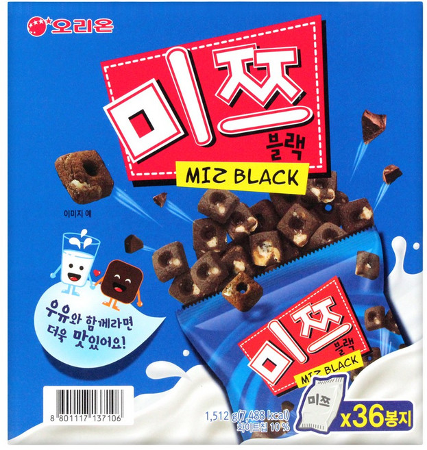 오리온 미쯔 1512g (42g x 36입), 1.512kg, 1개
