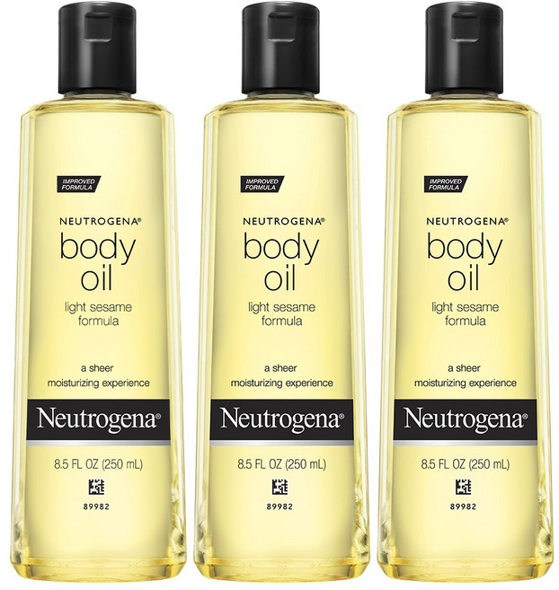 뉴트로지나 세서미 바디오일, 250ml, 3개