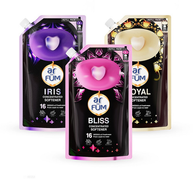 아로퓸 느와르 시크릿 가든 섬유유연제 530mlx3종 (아이리스+블리스+로얄), 530ml