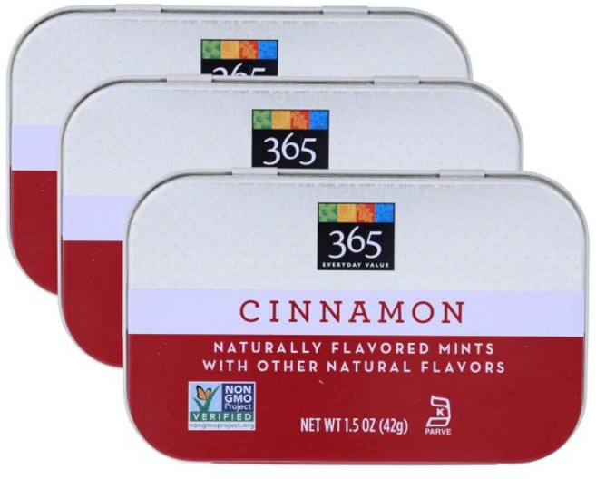 365 by Whole Foods Market 민트 껌 시나몬 1.5온스, 1.5 온스 (3개 팩), 1개