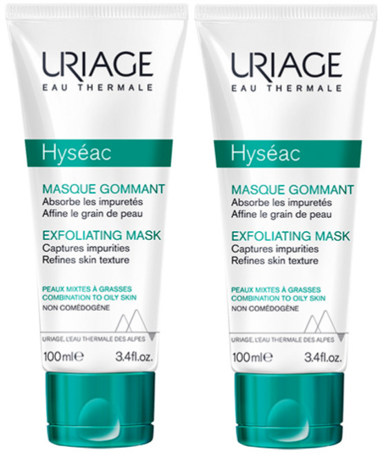 [프랑스약국화장품직배송] 유리아쥬 이제악 스크럽 마스크 100ml_X2, 1개