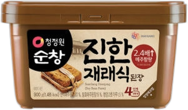 청정원 순창 깊고 진한 재래식 집된장, 1개, 2kg