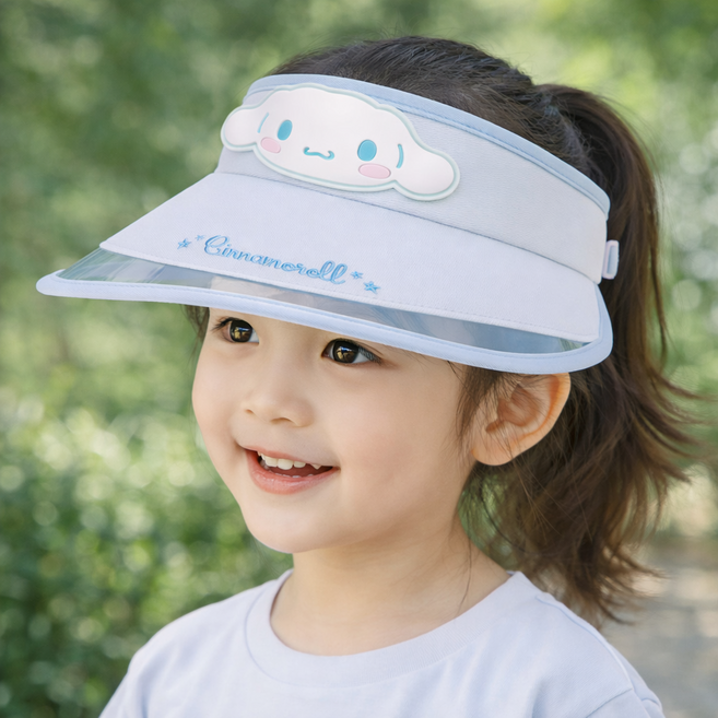 핀캡 산리오 여아썬캡 휴대용 돌돌말리는모자 간편휴대 넓은챙모자