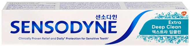 센소다인 엑스트라 딥클린 치약, 120g, 4개 - 쿠팡