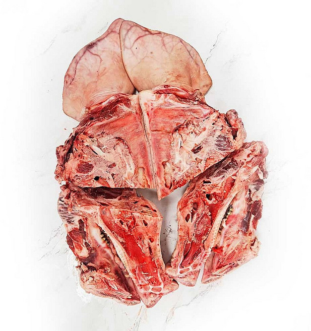 [대국맛짱] 수입산 [ 통 돼지머리 4등분 ] 두마리분 [일요일/당일발송], 5.5kg, 2개