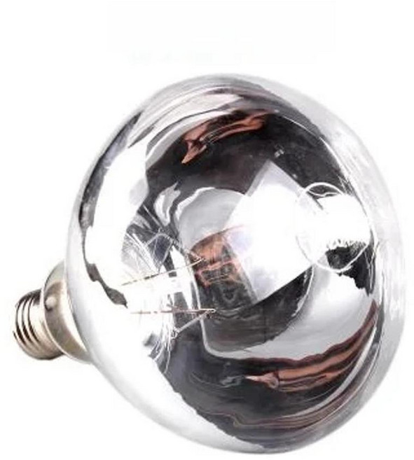 가금류 가열 램프 번식 전구 애완 동물 부화기 병아리 히터, 1개, 1. White Smooth / B. 100W