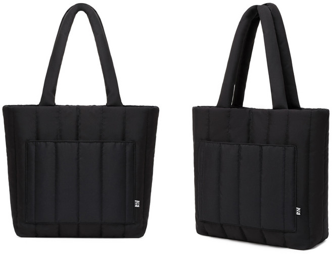 캐주얼 데일리 패딩 누빔 경량 에코백 숄더백