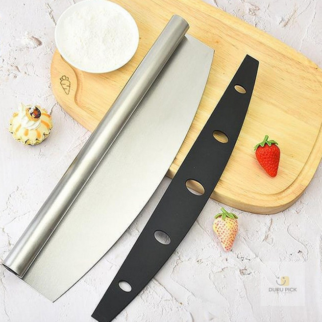 두루픽 반달 피자칼 커터 컷팅기 나이프 도우 반죽 칼 피자컷터기, 1개