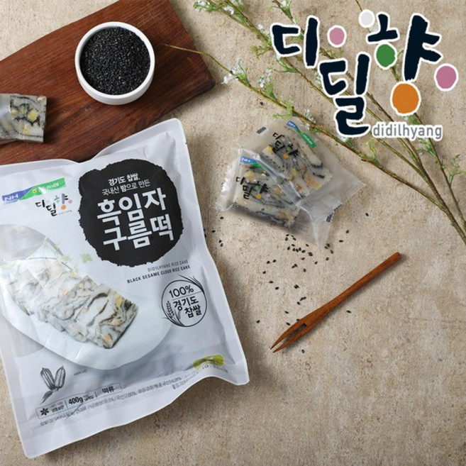 농협 흑임자 구름떡 400g, 없음, 40g