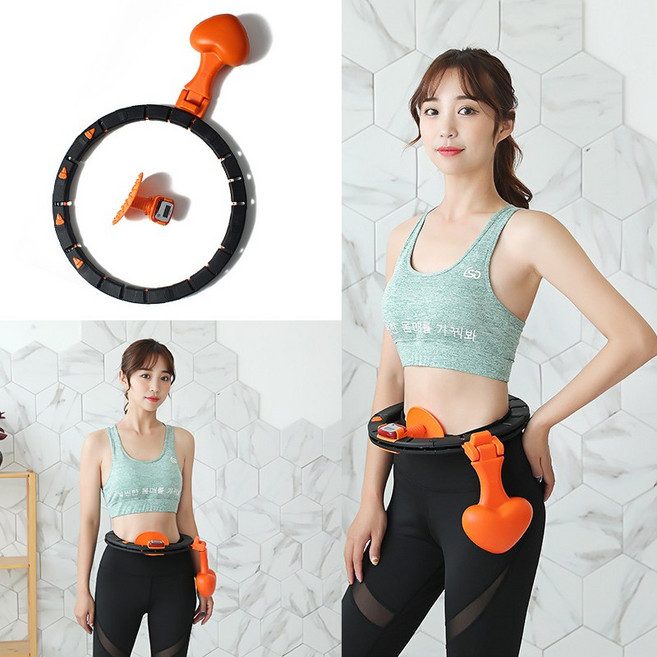 뱃살아웃 스마트훌라후프 다이어트 실내 뱃살 훌라후프, 1개