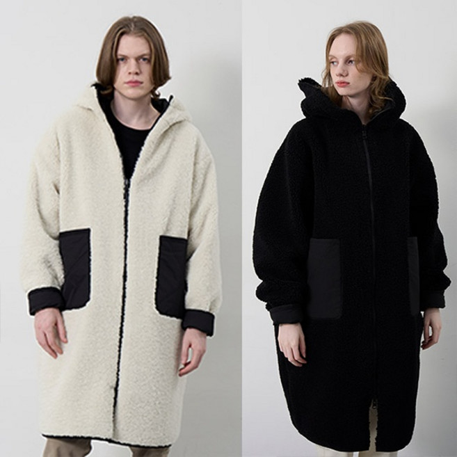 노이즈 노이즈 남여공용 양면후드집업 그레이스(KF3AA77)