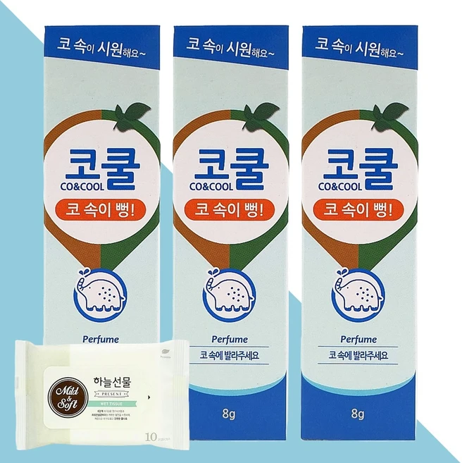 코쿨 8g 3개(+하늘선물 물티슈 10매), 3개 - 쿠팡