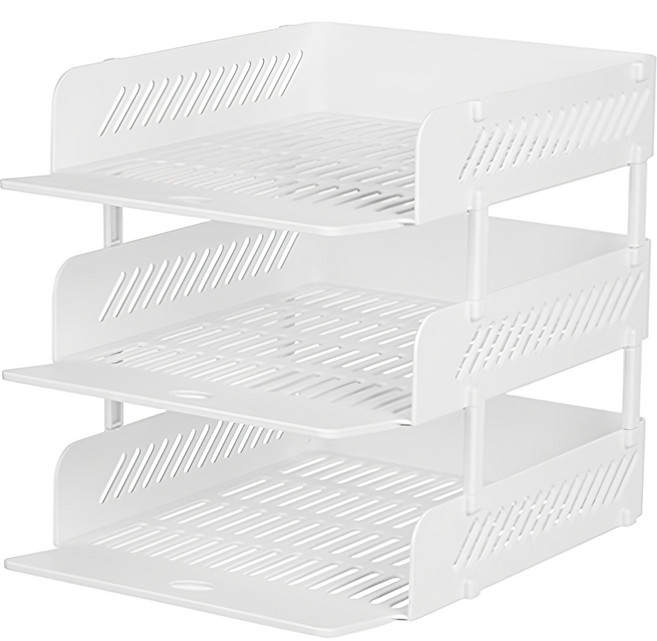 시스맥스 EL 3서류받침, 화이트, 3단