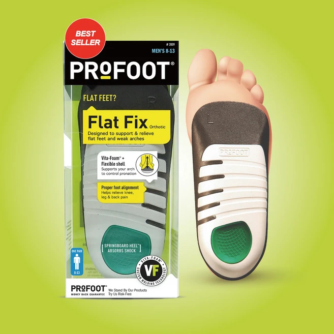 프로풋 플랫 픽스 인솔 깔창 PROFOOT, 성별:남성용, 1개 - 쿠팡