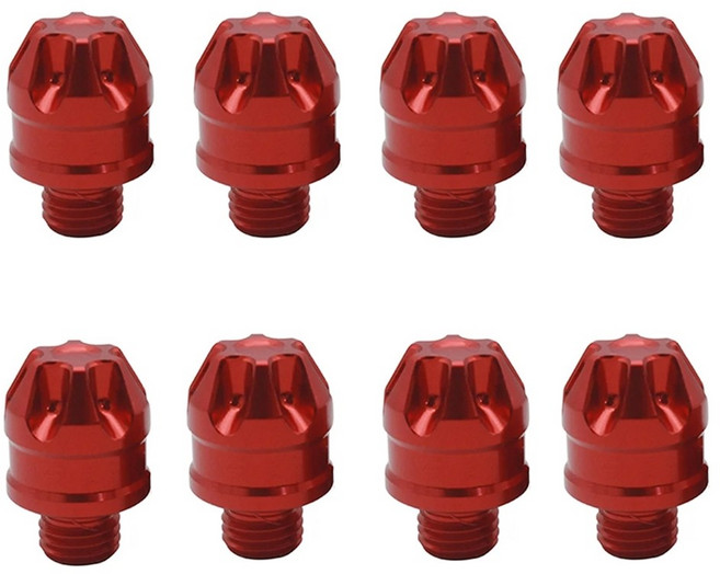 발통마켓 오토바이 백미러 볼트 마감볼트 10mm, 레드(정방향), 8개