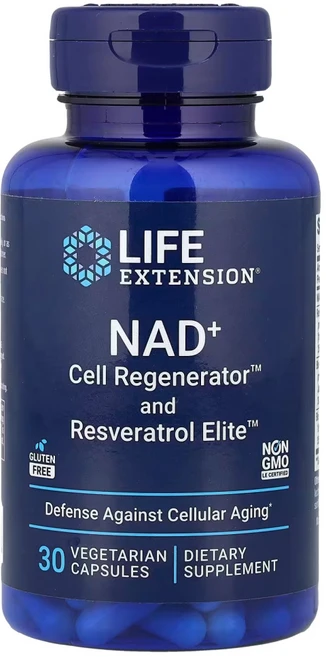 Life Extension NAD+ 세포 재생제 및 레스베라트롤 NIAGEN 니코틴아미드 리보사이드 베지 캡슐 30정 Extension (라이프 익스텐션), 1개 - 쿠팡