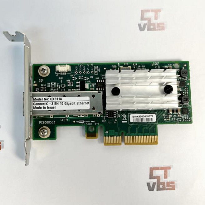 MCX311A-XCAT Melanox ConnectX-3 EN 10G 이더넷 SFP PCIe NIC 어댑터 SR 광섬유 모듈 포함, 03 CX311 LPB_01 CHINA, 1개